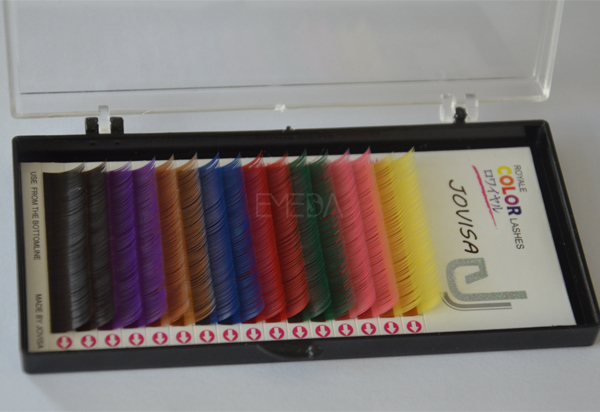 Color eyelash extention for beauty salon use L74